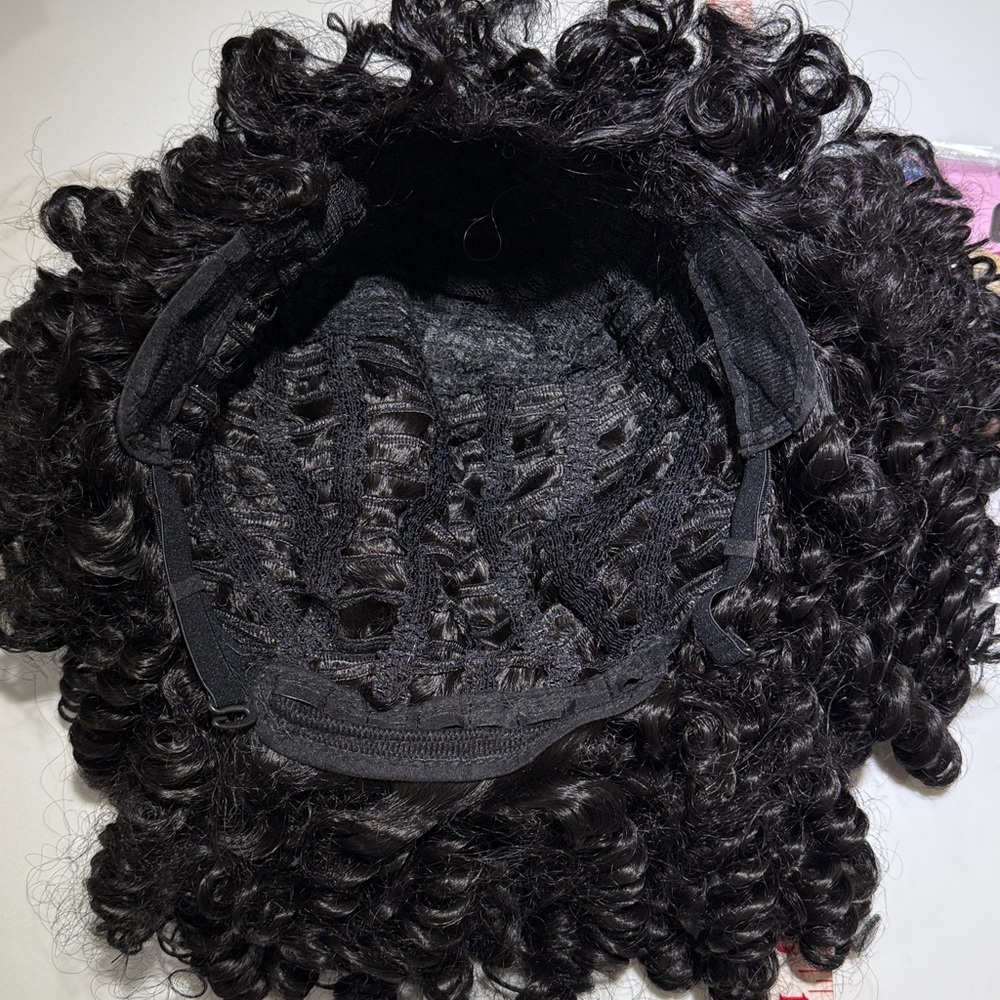 HAIR, 14-15” Water Wave Afro Curly, Black - Picture 8 of 8